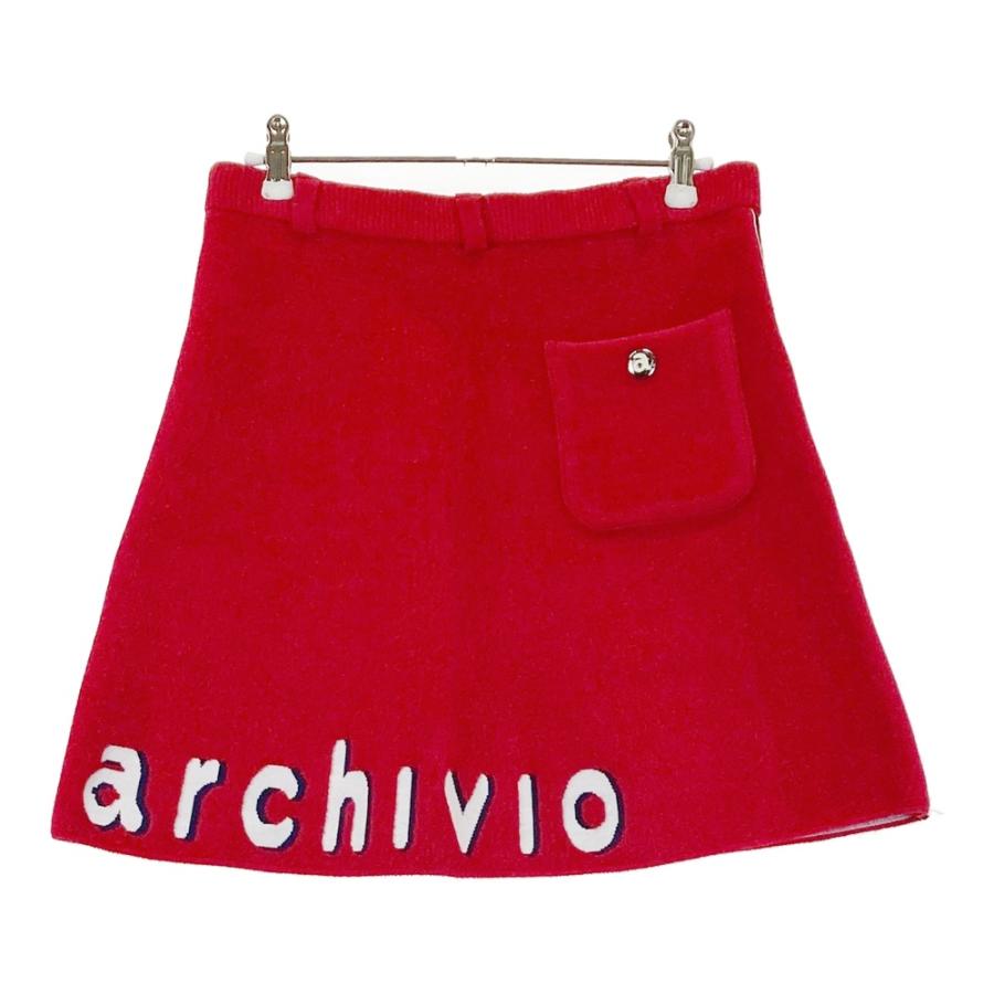 【新品未使用】ARCHIVIO アルチビオ ゴルフウェア ニットスカート38 ARCHIVIO アルチビオ ニットスカート レッド系 38 ゴルフウェア