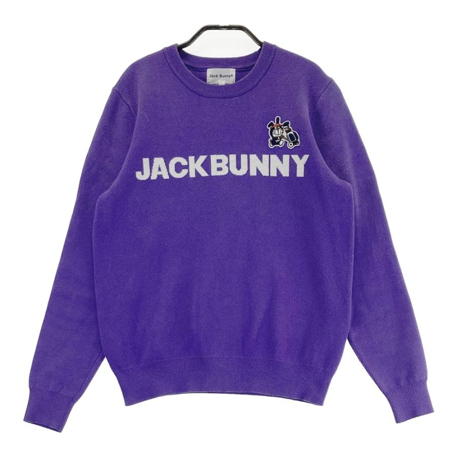Jack Bunny!! ドラえもんコラボニットサイズ1 パープル【新品】 JACK BUNNY ジャックバニー ニット セーター ドラえもん パープル系 0