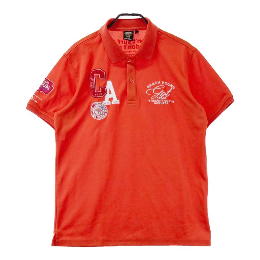 GOTCHA GOLF ガッチャゴルフ 半袖ポロシャツ レッド系 L ゴルフウェア