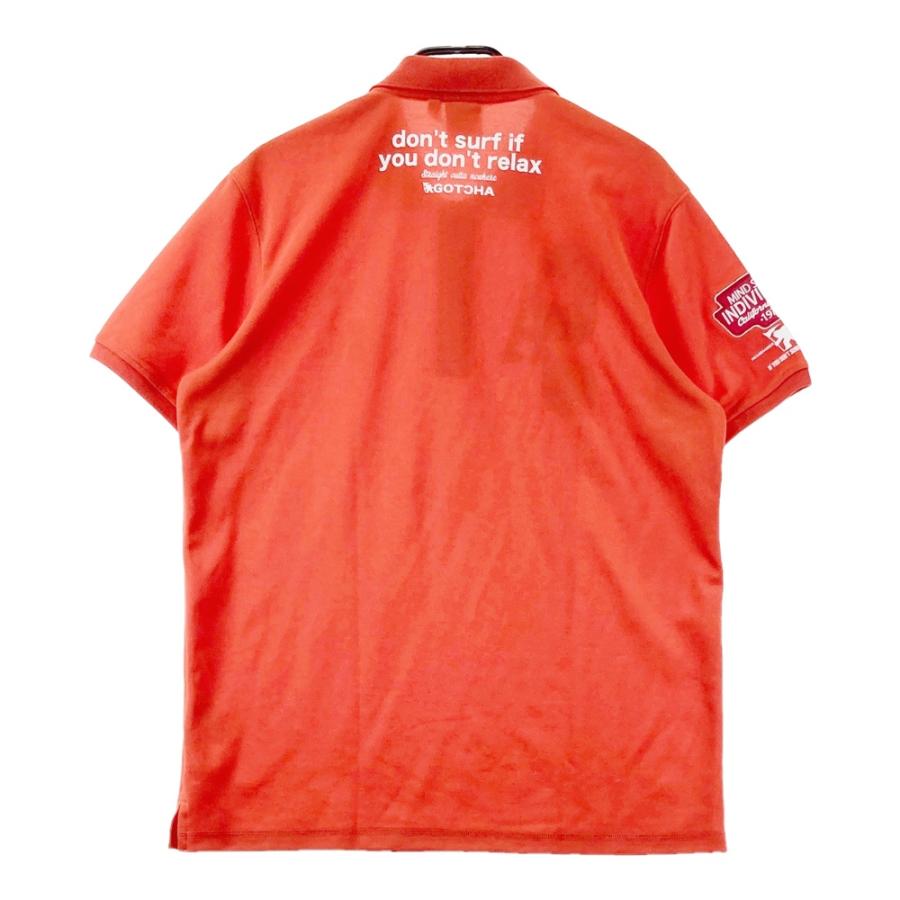 GOTCHA GOLF ガッチャゴルフ 半袖ポロシャツ レッド系 L ゴルフウェア
