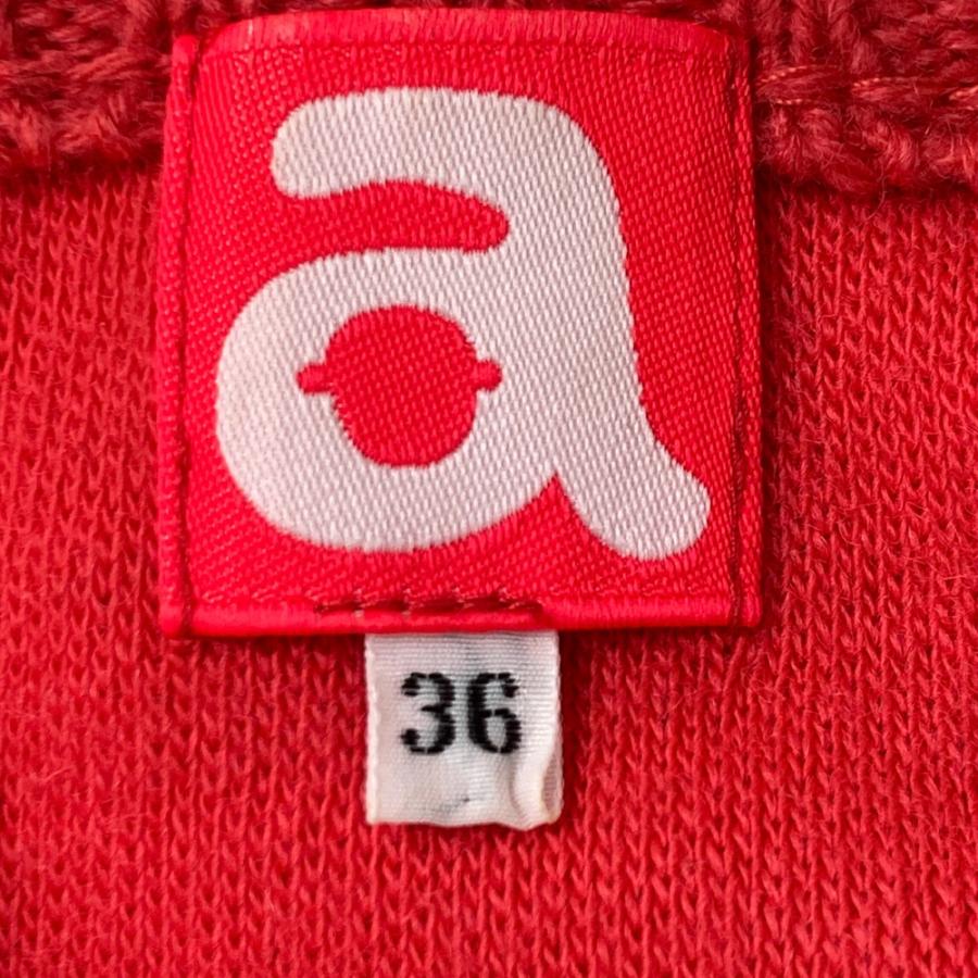 ARCHIVIO アルチビオ ファー切替 ニット セーター レッド系 36 ゴルフ