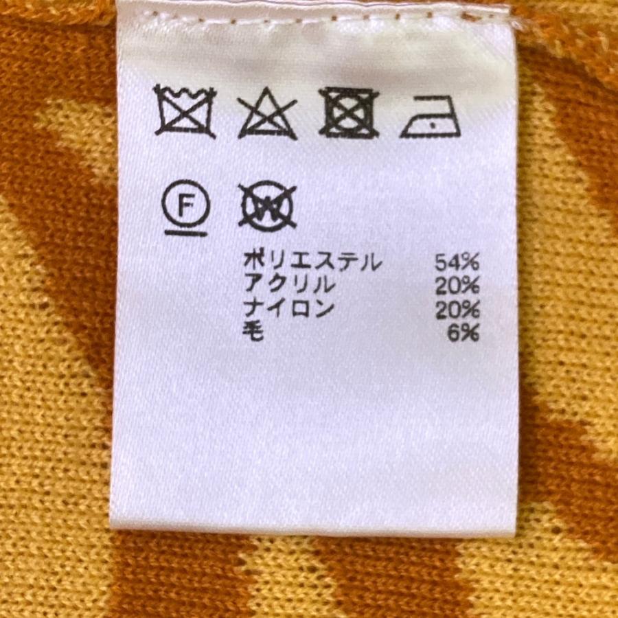 LOUD MOUTH ラウドマウス ハーフジップ 長袖ニットセーター 総柄