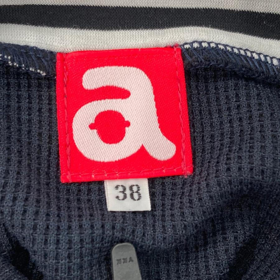 サイズ：38 ARCHIVIO アルチビオ  ハーフジップ 長袖Tシャツ  ネイビー系 [240101660090] ゴルフウェア レディース ストスト archivio（アルチビオ） ハーフジップ 長袖Tシャツ ネイビー系 38