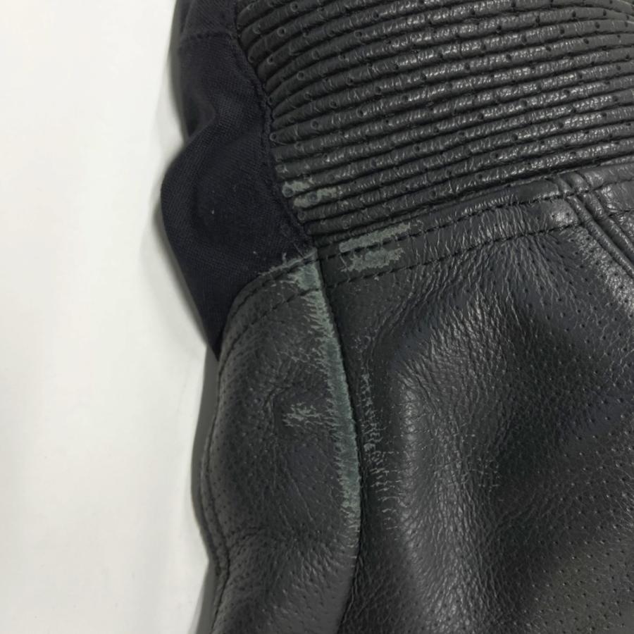 HYOD ヒョウドウ メッシュ パンチングレザー パンツ ブラック系 M