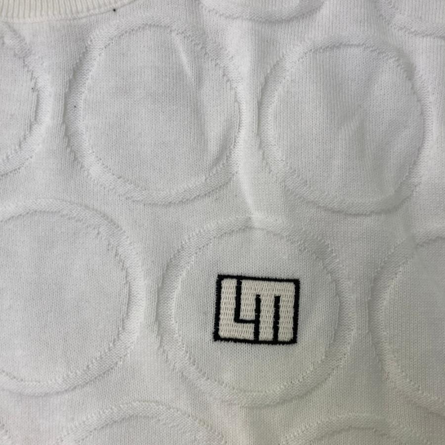 美品】LOUD MOUTH ラウドマウス ニット セーター ホワイト系 L ゴルフ