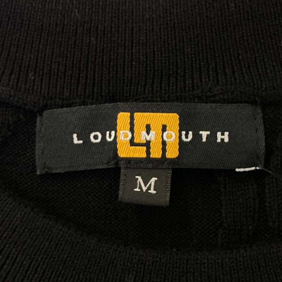 美品】LOUD MOUTH ラウドマウス ニット セーター ブラック系 M ゴルフ