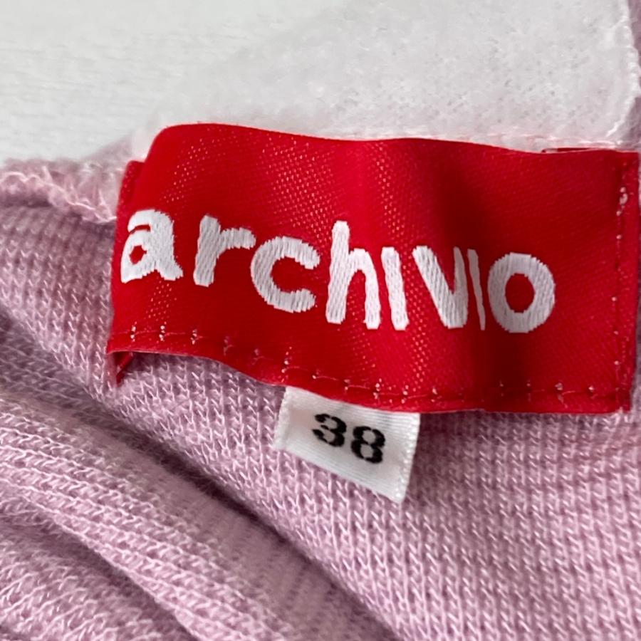 ARCHIVIO アルチビオ 長袖ニット プルオーバー ピンク系 38 ゴルフ