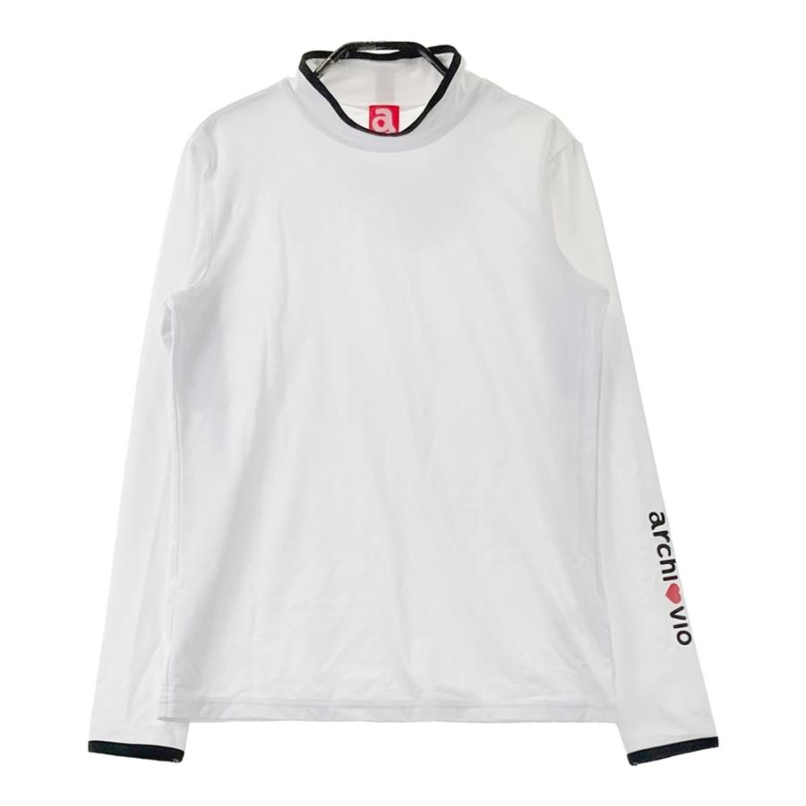 archivio ゴルフウェア ハイネックシャツ ホワイト 38 ARCHIVIO アルチビオ ハイネック長袖Tシャツ ホワイト系 38 ゴルフ