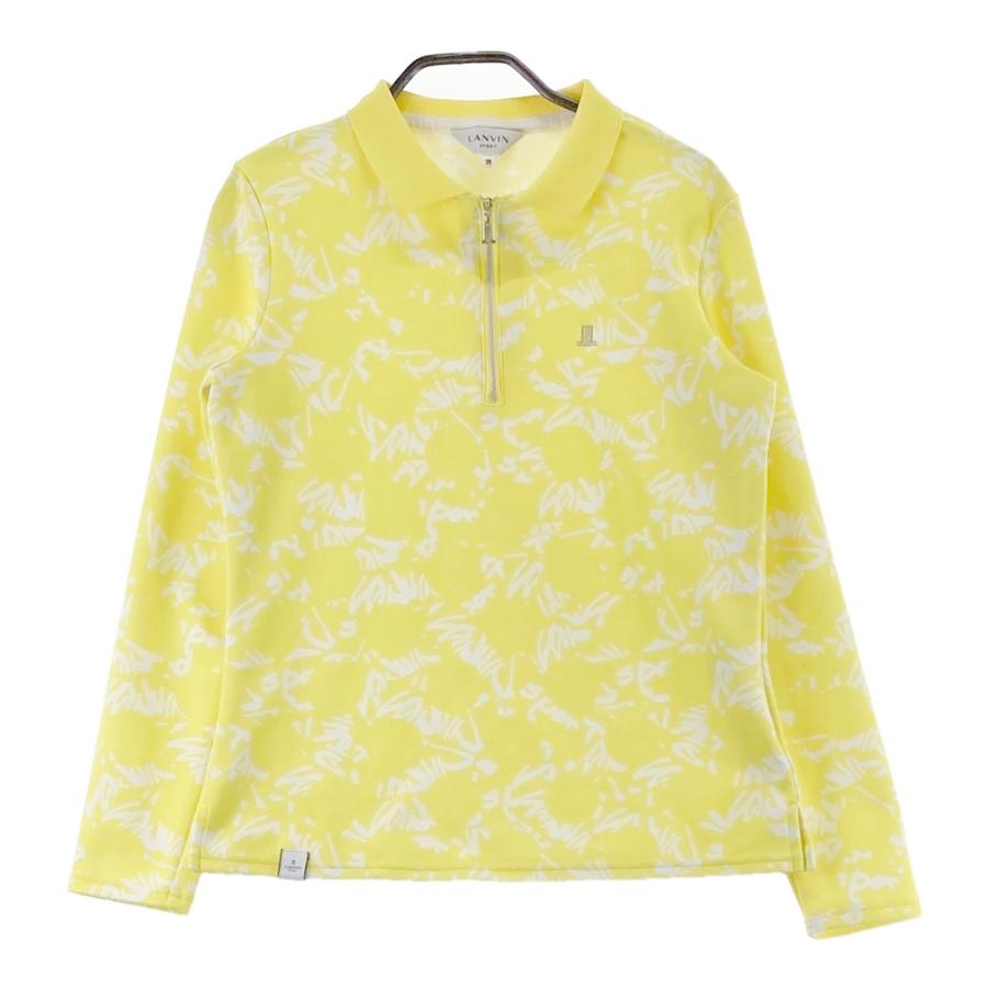 LANVIN SPORT ランバン スポール ハーフジップ長袖Tシャツ 総柄 