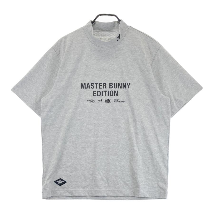 サイズ：7 MASTER BUNNY EDITION マスターバニーエディション 2025年 半袖ハイネックTシャツ  グレー系 [240101710900] ゴルフウェア メンズ ストスト MASTER BUNNY EDITION（マスターバニーエディション） 【新品】MASTER