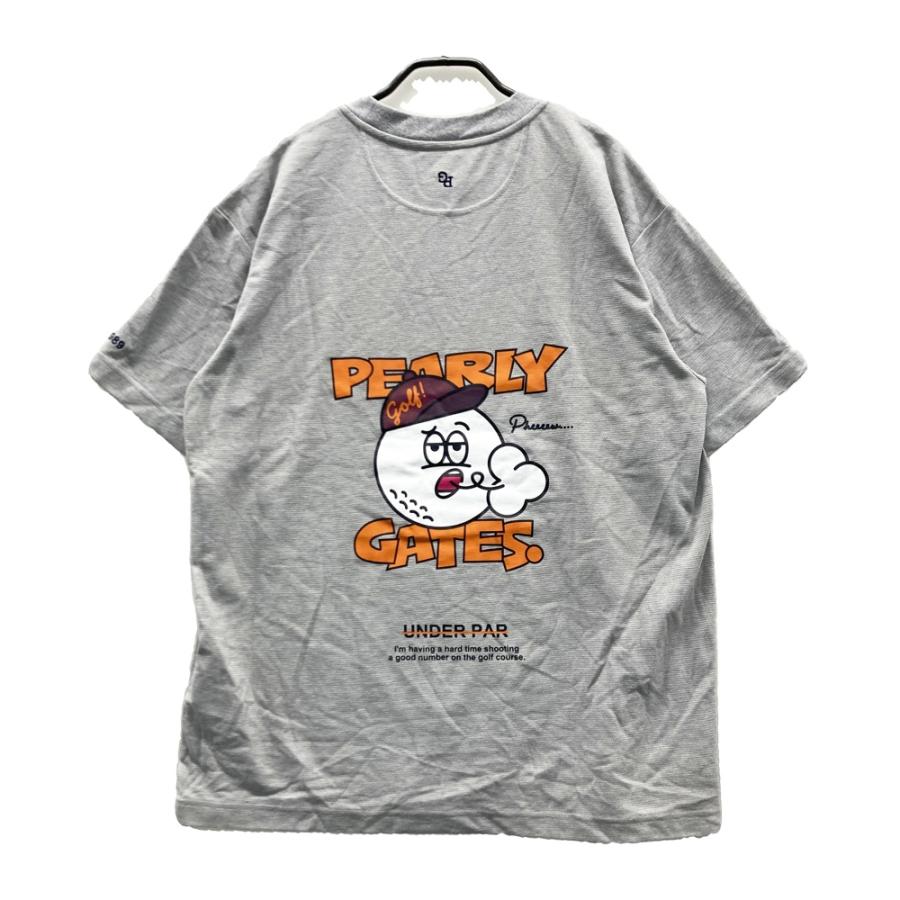 サイズ：6 PEARLY GATES パーリーゲイツ 2024年 半袖Tシャツ  グレー系 [240101710908] ゴルフウェア メンズ ストスト PEARLY GATES（パーリーゲイツ） 【新品】PEARLY GATES 2024年 半袖T