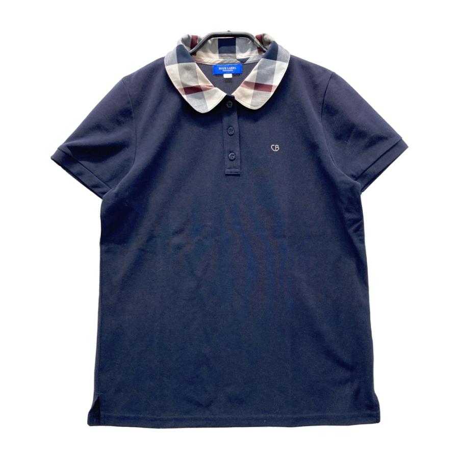 BURBERRY blue label半袖ポロシャツ 38 BURBERRY BLUE LABEL バーバリーブルーレーベル 半袖ポロシャツ 襟