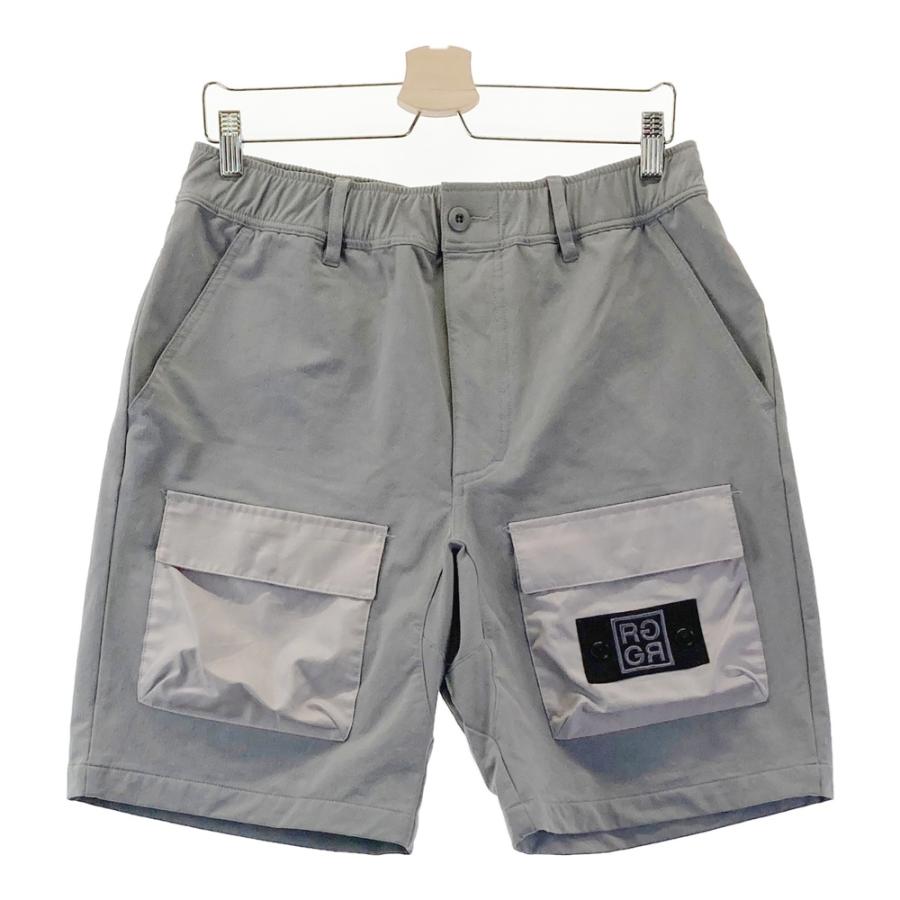 【RUFFLOG】水色／グレー ハーフパンツ RUFFLOG ラフロッグ ストレッチ ハーフパンツ グレー系 XL ゴルフ
