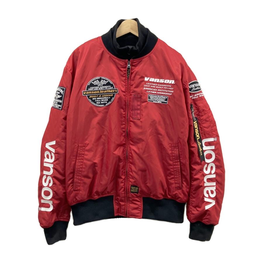 VANSON バンソン VS25108W MA-1 ウインタージャケット レッド系 3XL 