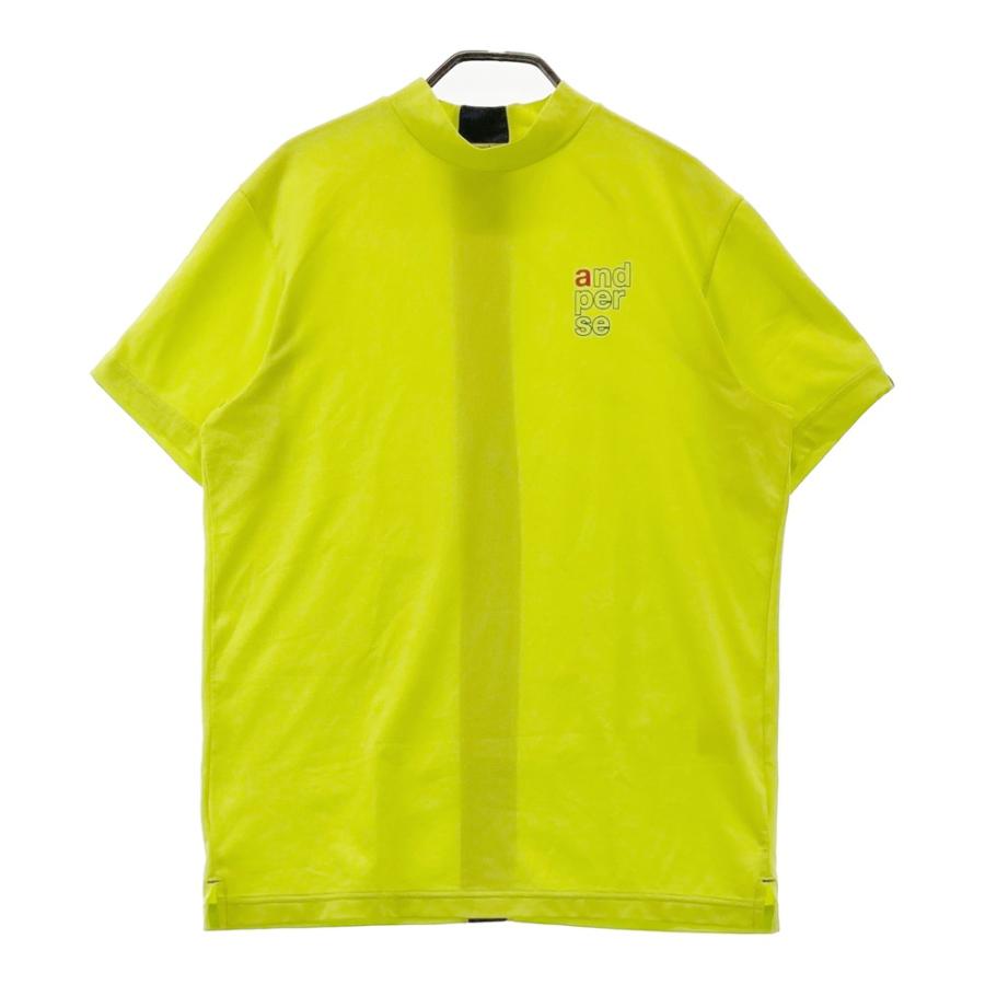and per se（アンパスィ） モックネック 半袖Tシャツ イエロー系 M 