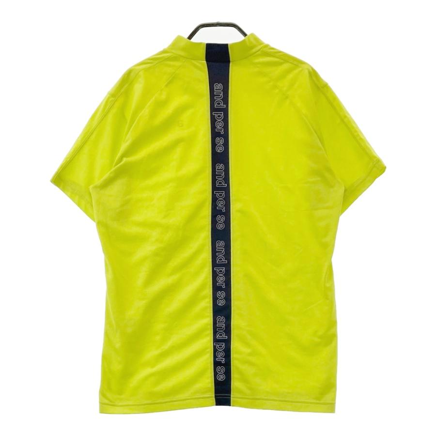 and per se（アンパスィ） モックネック 半袖Tシャツ イエロー系 M 