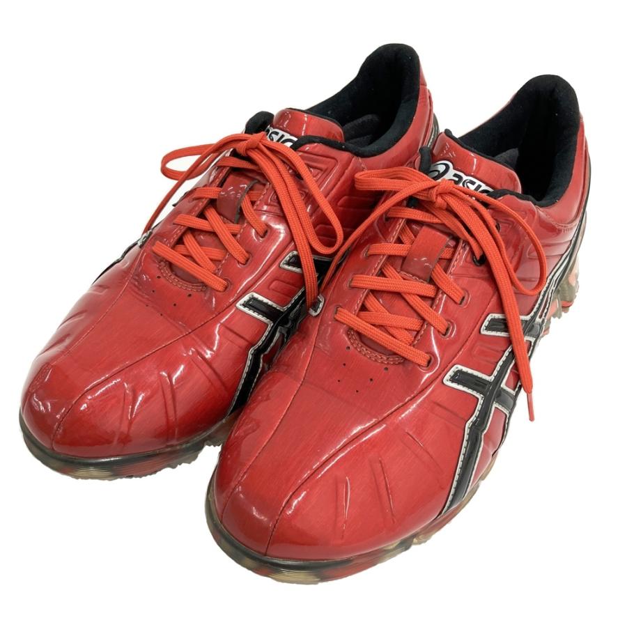 ピン減りなし美品✨アシックス ゲルエースプロ2TGN902ゴルフ26cm 赤×黒 ASICS（アシックス） TGN902 ゲルエース プロ 2 ソフトスパイク ゴルフ