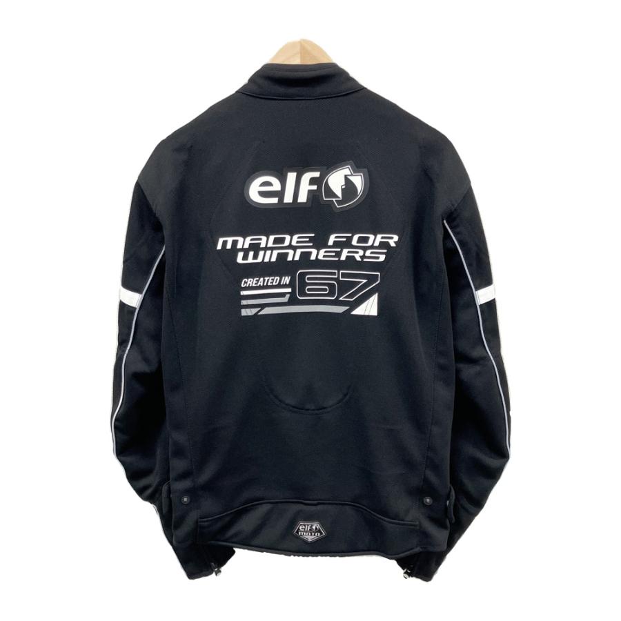 【未使用】elf エルフ フレッドメッシュジャケット BK/WH Lサイズ elf エルフ EJ-S102 フレッドメッシュジャケット ブラック系 L バイク