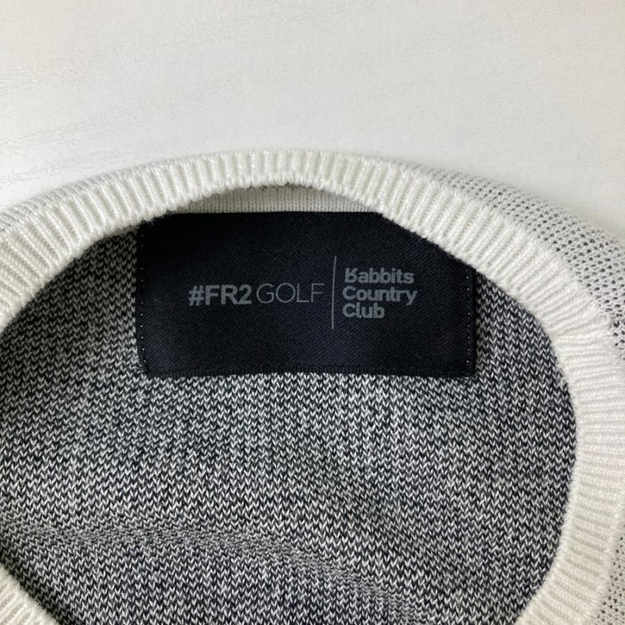 FR2 GOLF エフアールツーゴルフ 半袖ニットセーター ホワイト系 L