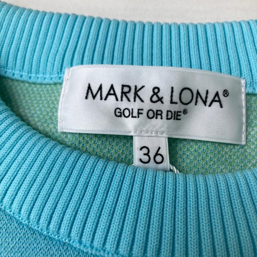 新品】MARK&LONA マークアンドロナ ニット セーター ブルー系 36