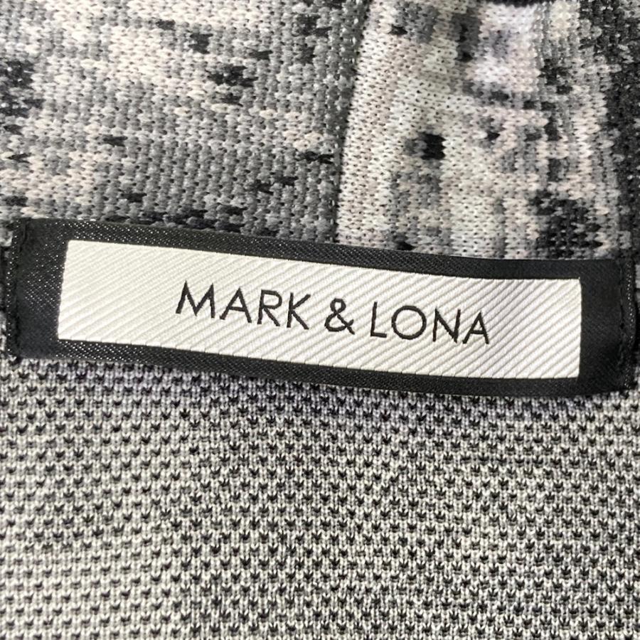 MARK&LONA マークアンドロナ 長袖パーカー 総柄 グレー系 46 ゴルフ