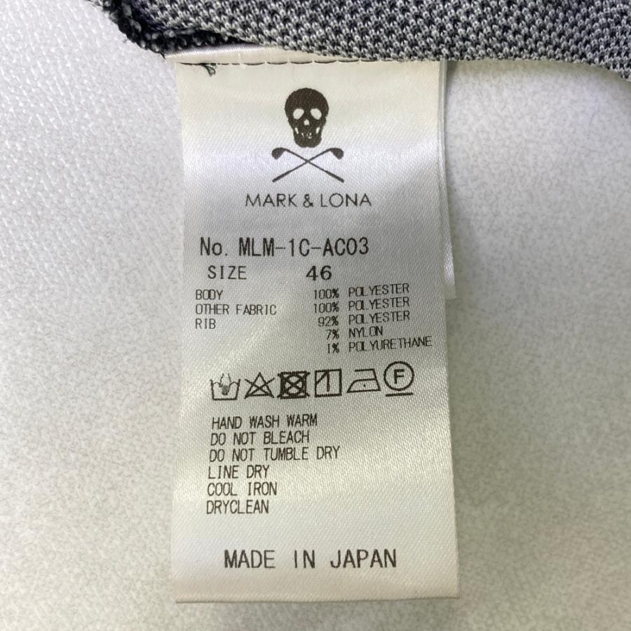 MARK&LONA マークアンドロナ 長袖パーカー 総柄 グレー系 46 ゴルフ