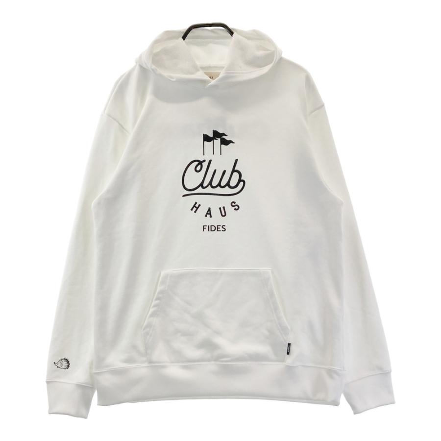 FIDES GOLF フィデスゴルフ ×CLUBHAUS スウェットパーカー ホワイト系 