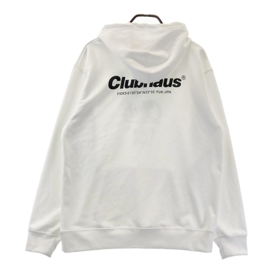 FIDES GOLF フィデスゴルフ ×CLUBHAUS スウェットパーカー ホワイト系 