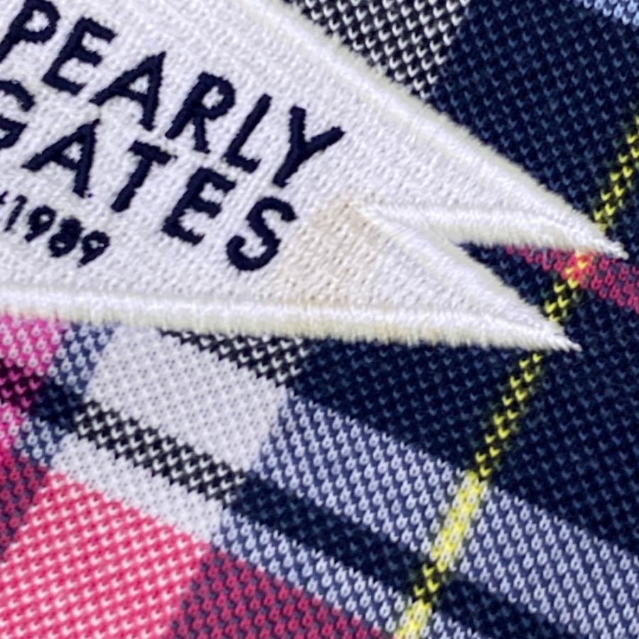 PEARLY GATES（パーリーゲイツ） ノースリーブポロシャツ チェック柄