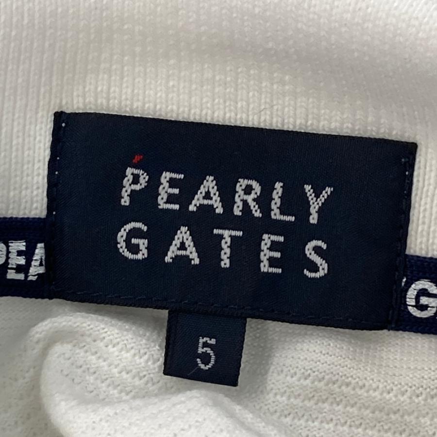 PEARLY GATES パーリーゲイツ 半袖ポロシャツ ホワイト系 5 ゴルフ