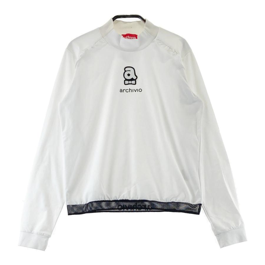ARCHIVIO アルチビオ ハイネック 長袖Tシャツ ホワイト系 38 ゴルフ