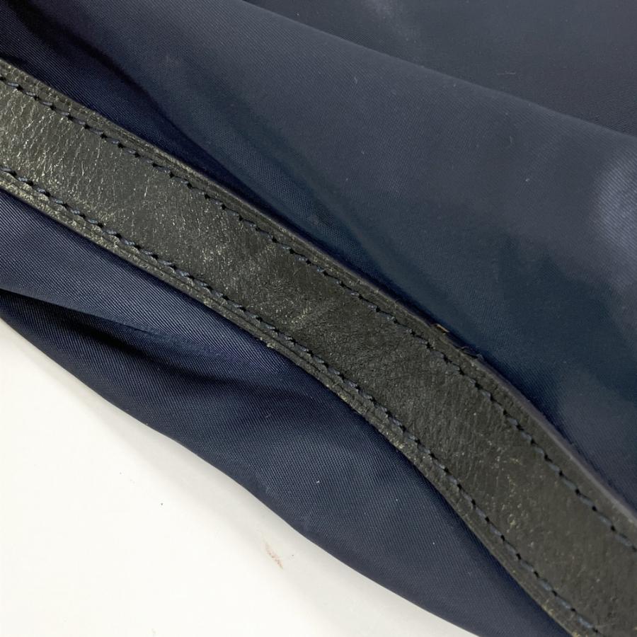 GANZO ガンゾ CINTURA 2WAY トートバッグ レザー ナイロン ネイビー系