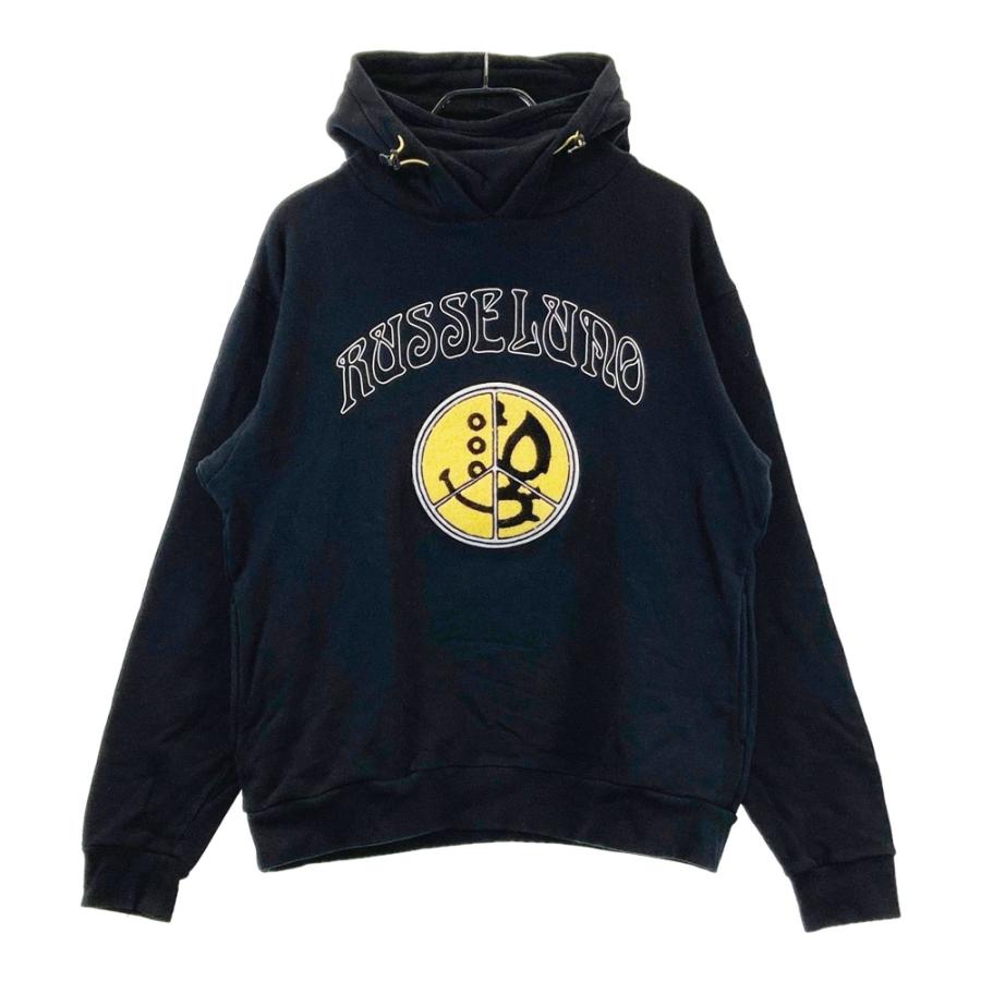 RUSSELUNO GOLF 長袖トレーナー ブラック サイズ6 RUSSELUNO ラッセルノ 裏起毛 スウェットパーカー ブラック系 6 ゴルフ