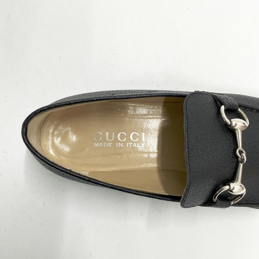 GUCCI グッチ 100 0429 ホースビット ローファー ブラック系 36 1/2 