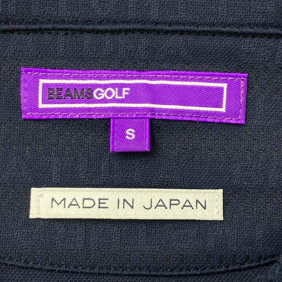 BEAMS GOLF（ビームス ゴルフ） 襟付 半袖Tシャツ ボーダー 総柄