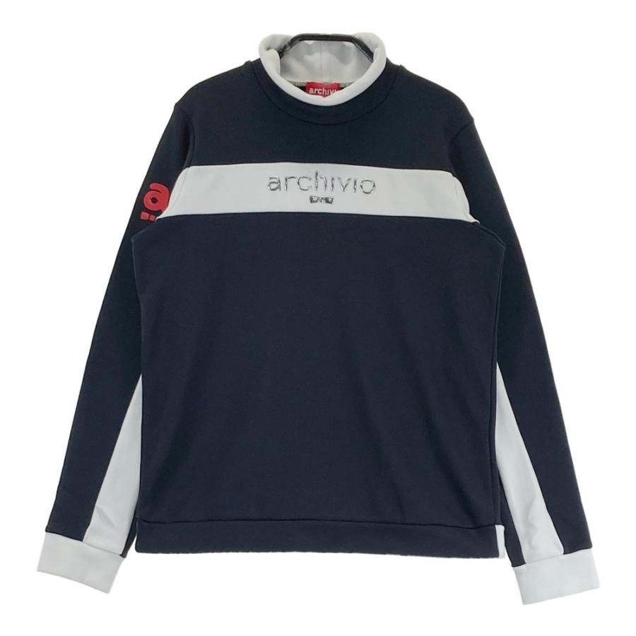 archivio（アルチビオ） 裏起毛 ハイネック 長袖Tシャツ ブラック系 40 