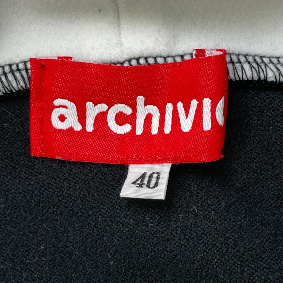 archivio（アルチビオ） 裏起毛 ハイネック 長袖Tシャツ ブラック系 40 