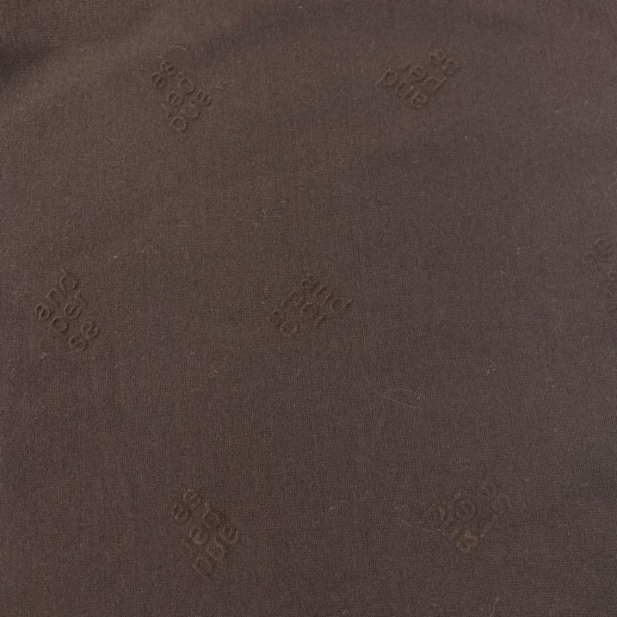 and per se（アンパスィ） ストレッチパンツ ロゴ柄 ブラウン系 L