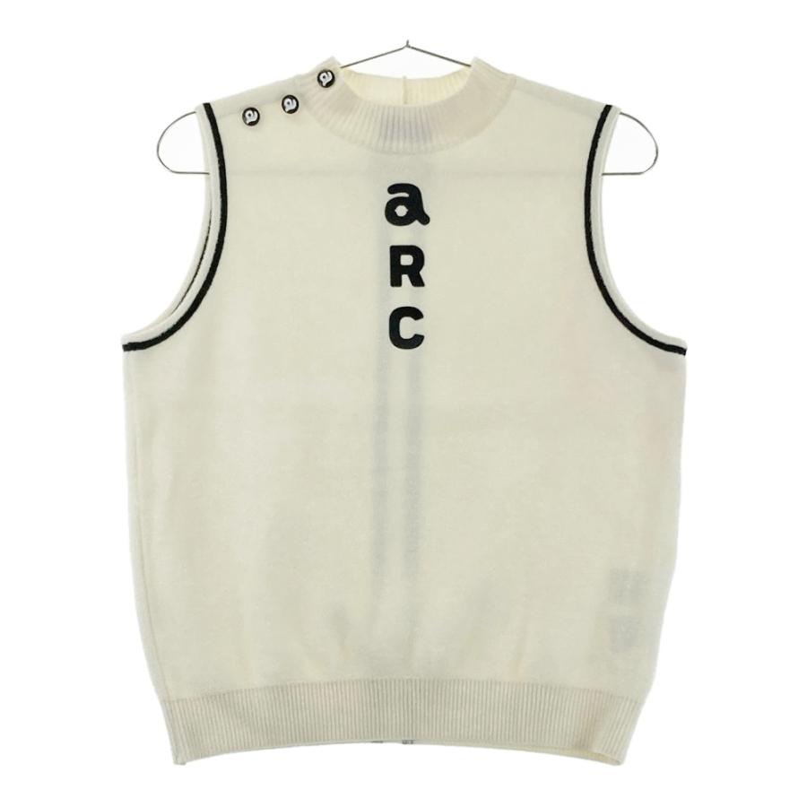 新品❤️アルチビオ❤️ベスト ARCHIVIO アルチビオ ニットベスト ホワイト系 38 ゴルフウェア