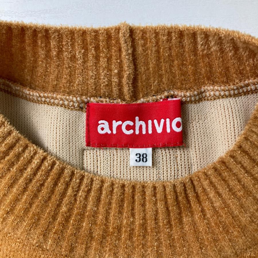 ARCHIVIO アルチビオ ニットベスト ブラウン系 38 ゴルフウェア