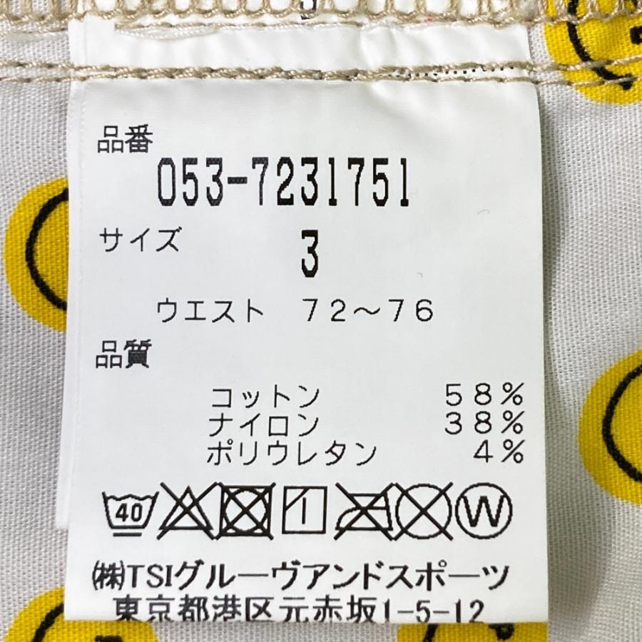 PEARLY GATES パーリーゲイツ ストレッチパンツ ニコちゃん ベージュ系