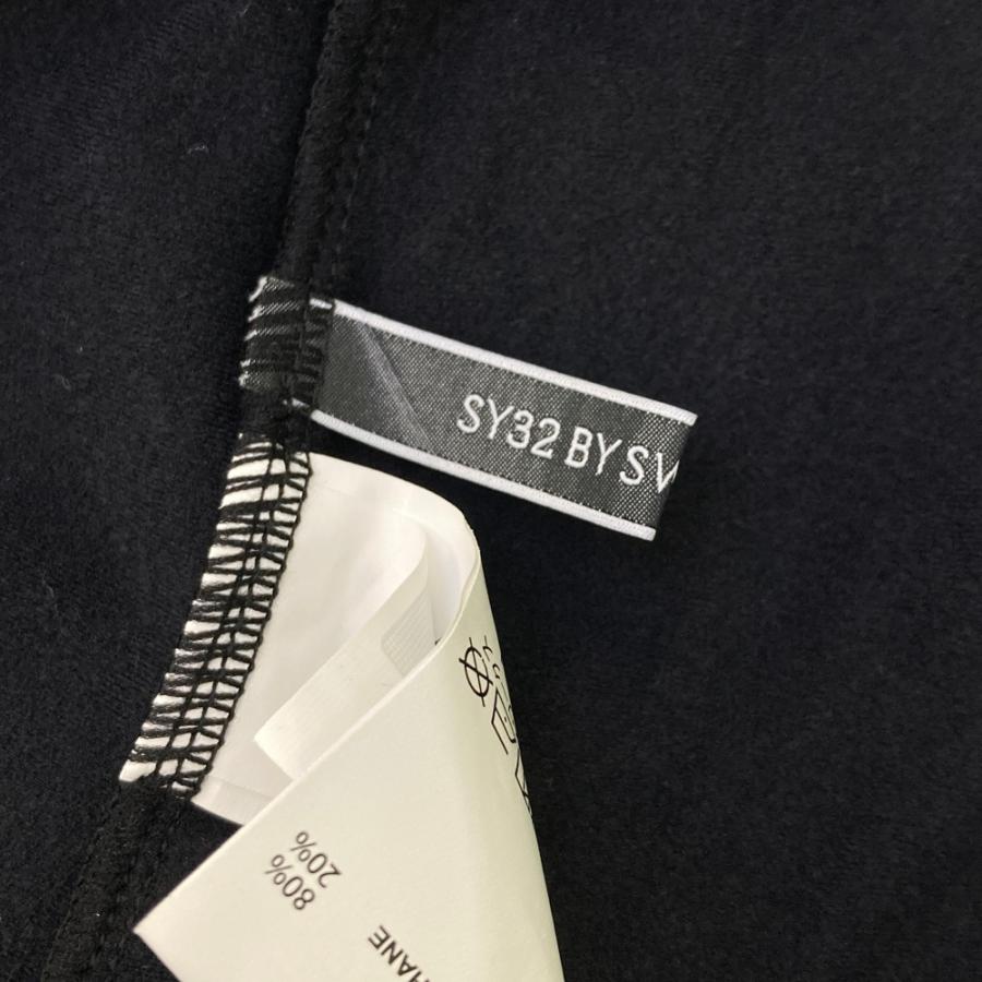 サイズ：M SY32 BY SWEET YEARS GOLF エスワイサーティトゥ 2025年モデル 裏起毛 モックネック 長袖Tシャツ  ブラック系 [240101715666] ゴルフウェア レディース ストスト SY32 by SWEET YEARS（エスワイサーティトゥバイスィートイヤーズ