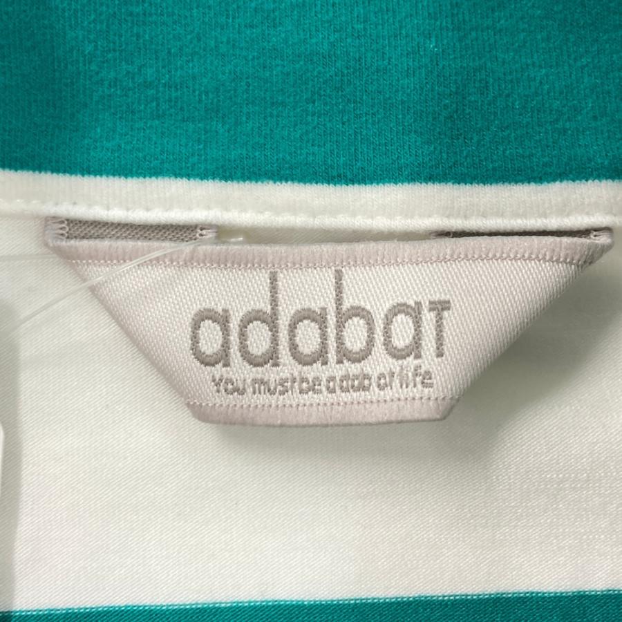 新品】ADABAT アダバット ハーフジップ 起毛 長袖Tシャツ ボーダー柄