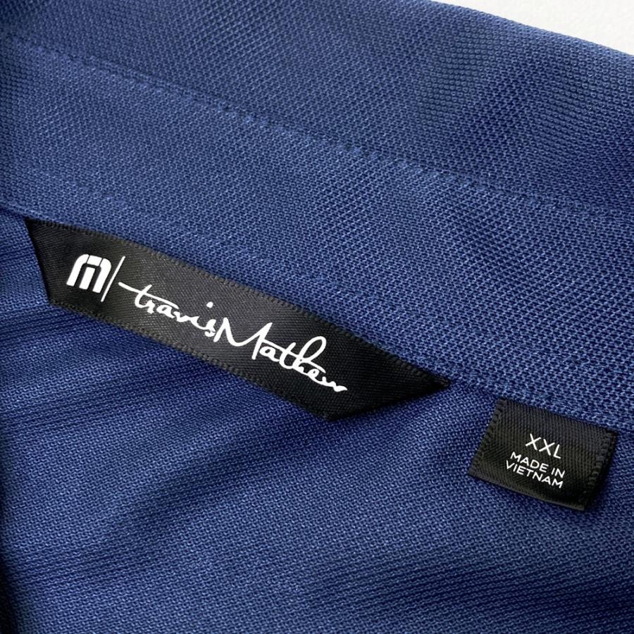 TRAVISMATHEW トラビスマシュー 半袖ポロシャツ ネイビー系 XXL ゴルフ