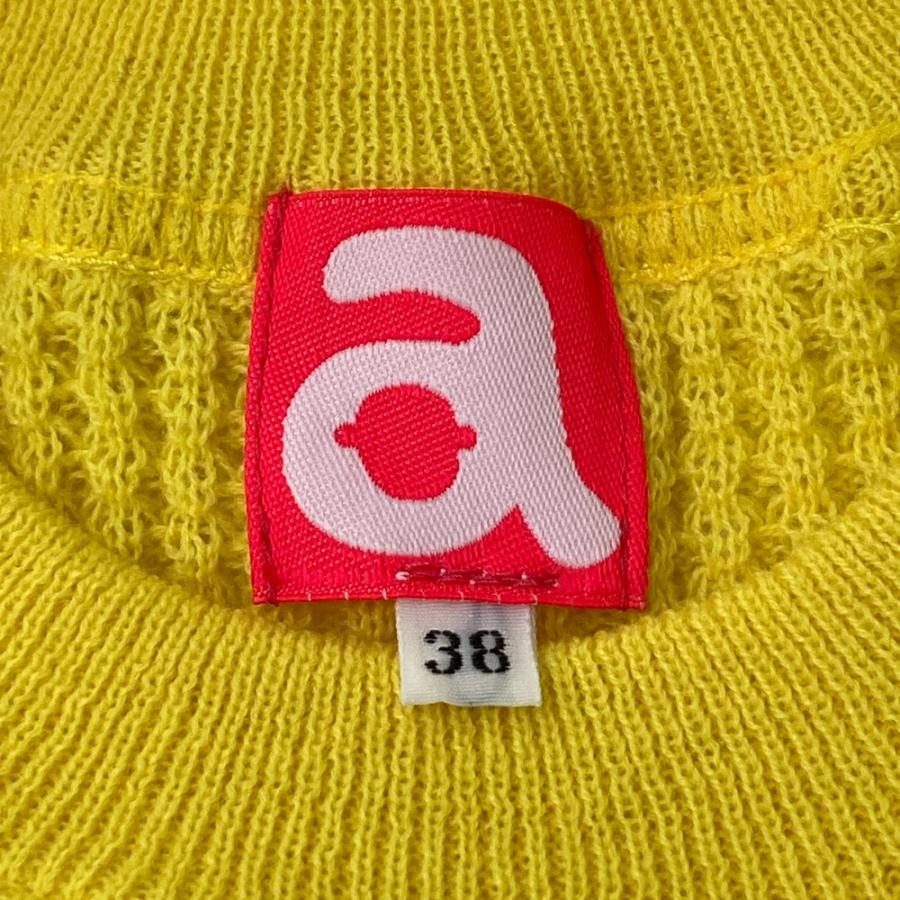 ARCHIVIO アルチビオ ウール混 ニットセーター イエロー系 38 ゴルフ