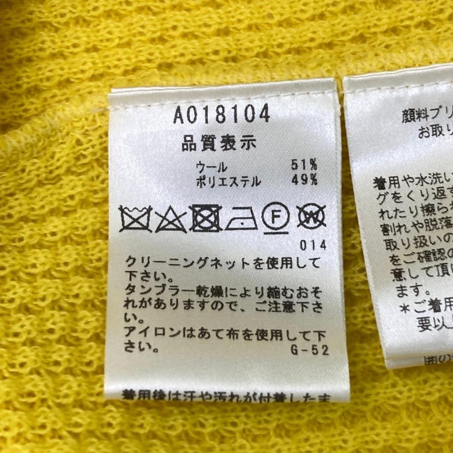 ARCHIVIO アルチビオ ウール混 ニットセーター イエロー系 38 ゴルフ