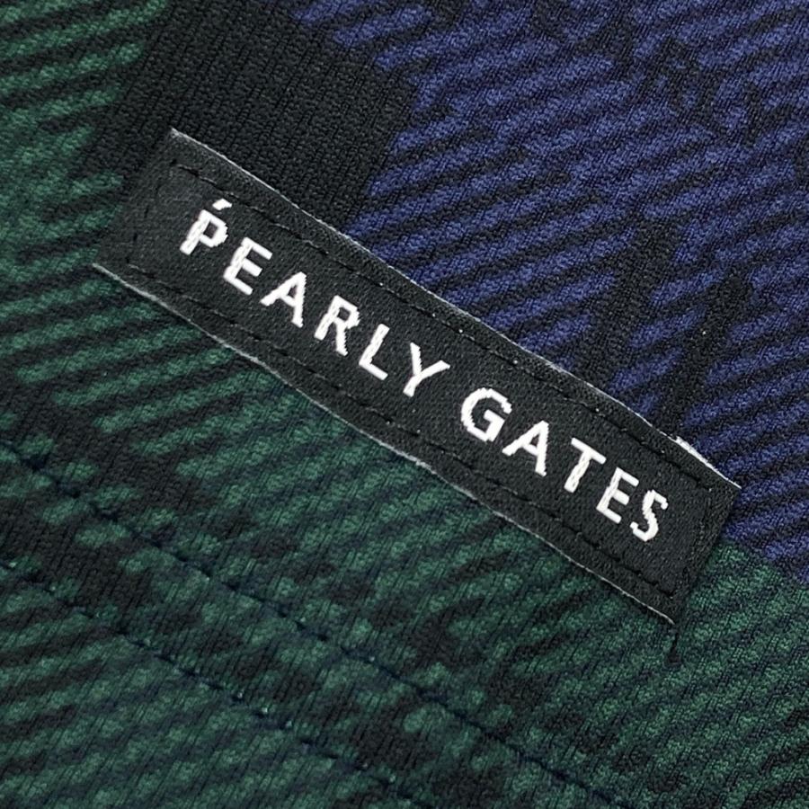 PEARLY GATES パーリーゲイツ ハイネック 半袖Tシャツ チェック柄