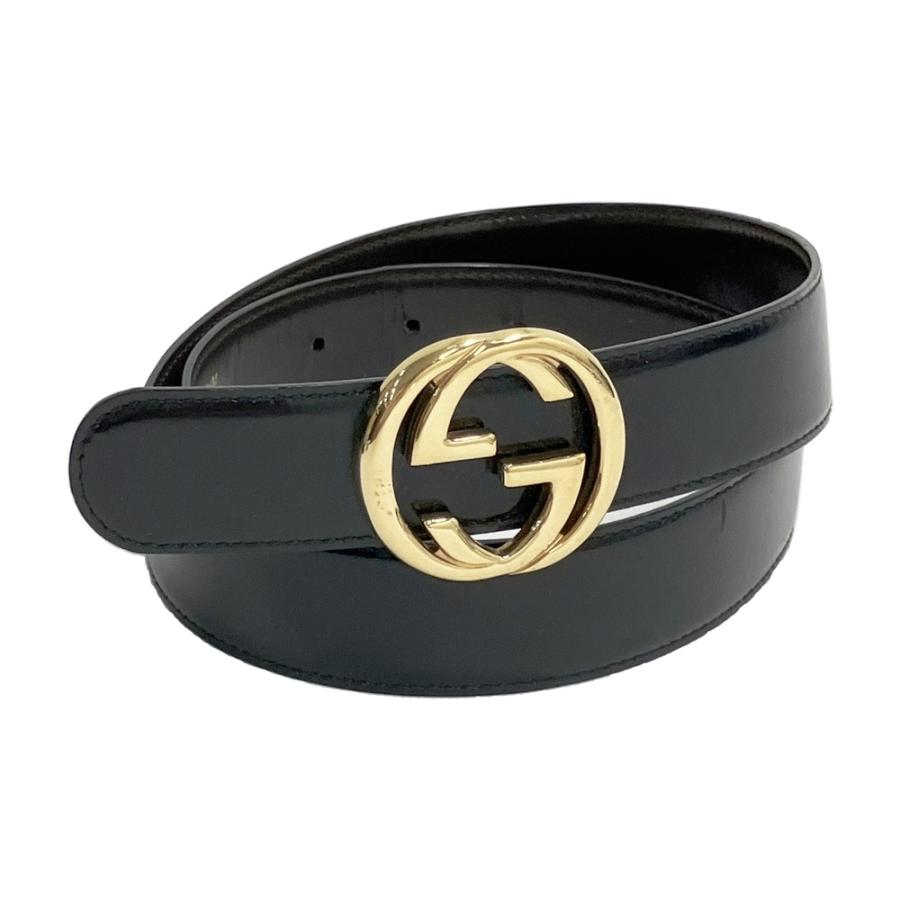 GUCCI（グッチ） 036 1192 2964 インターロッキングG レザーベルト