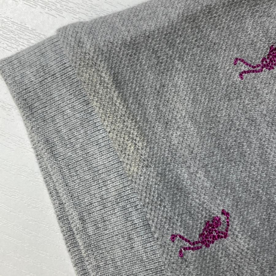 サイズ：M MARK&LONA マークアンドロナ  半袖ポロシャツ 刺繍 総柄 グレー系 [240101716299] ゴルフウェア メンズ ストスト MARK&LONA（マークアンドロナ） 半袖ポロシャツ 刺繍 総柄 グレー系 M