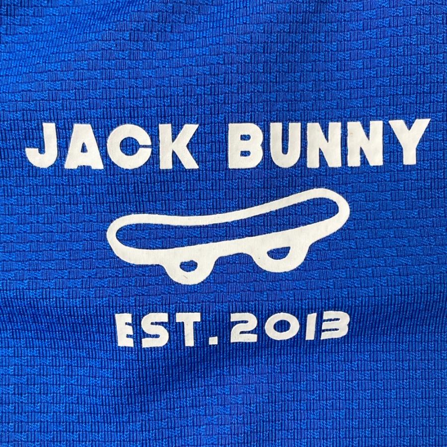 JACK BUNNY ジャックバニー モックネック 半袖Tシャツ ブルー系 4